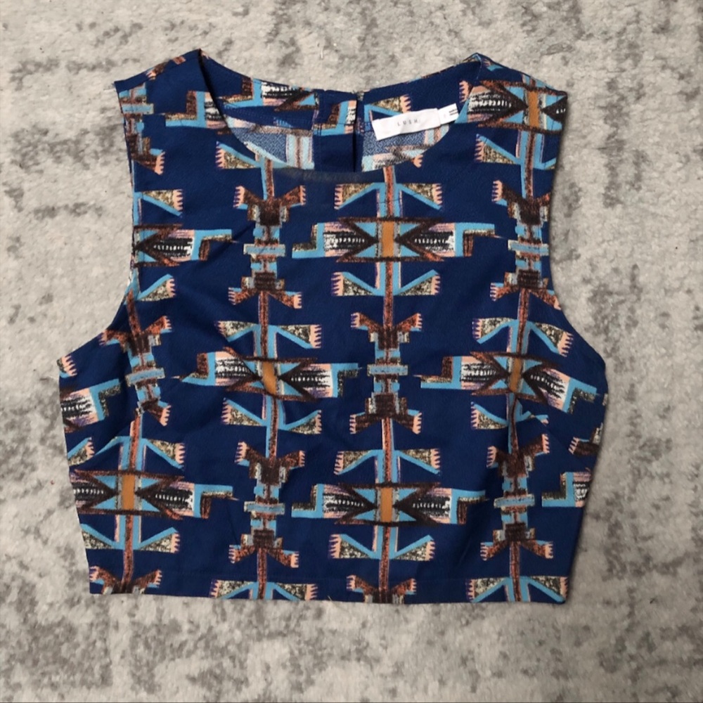 LUSH printed crop top